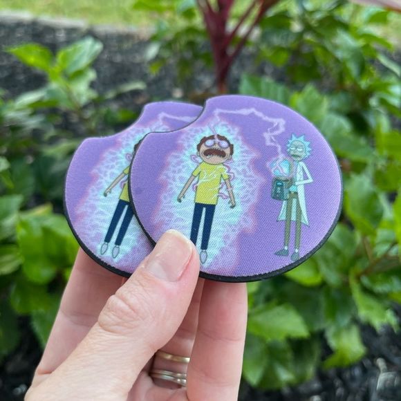Rick & Morty Car Coaster Set | Funny Coaster Set - Picture 4 of 14
